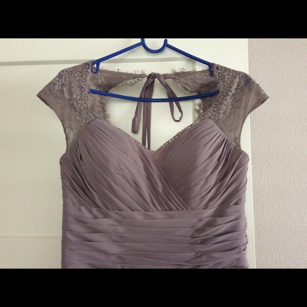 Vintage Lavender Purple Long Dress (lacey top)